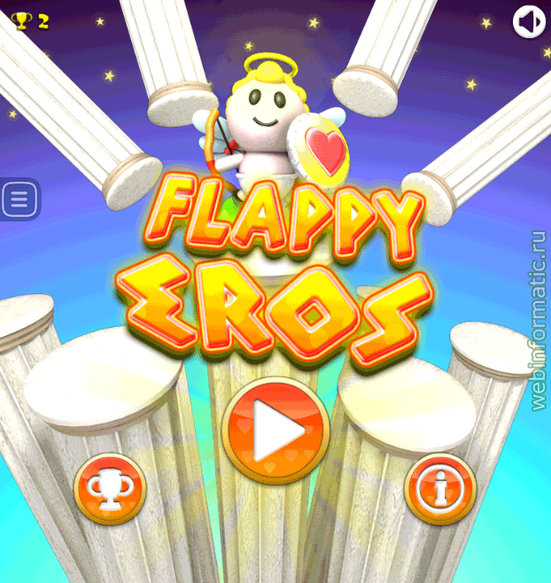 Flappy Eros | clicker play online играть онлайн