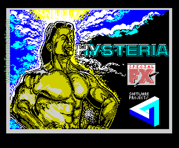 Hysteria | ZX Spectrum | arcade game | Software Projects Ltd, 1987 play online играть онлайн