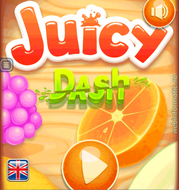 Juicy Dash | match 3 play online играть онлайн