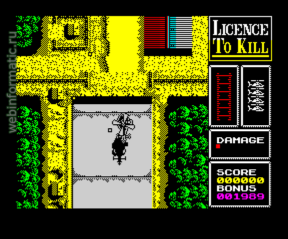 Licence to Kill | ZX Spectrum | arcade game | Domark Ltd, 1989 play online играть онлайн