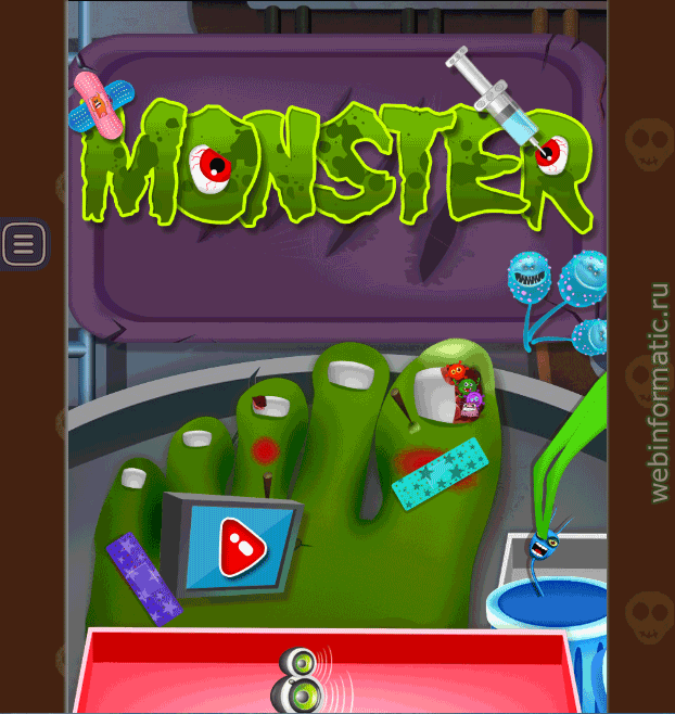 Monster Nail Doctor | doctor play online играть онлайн