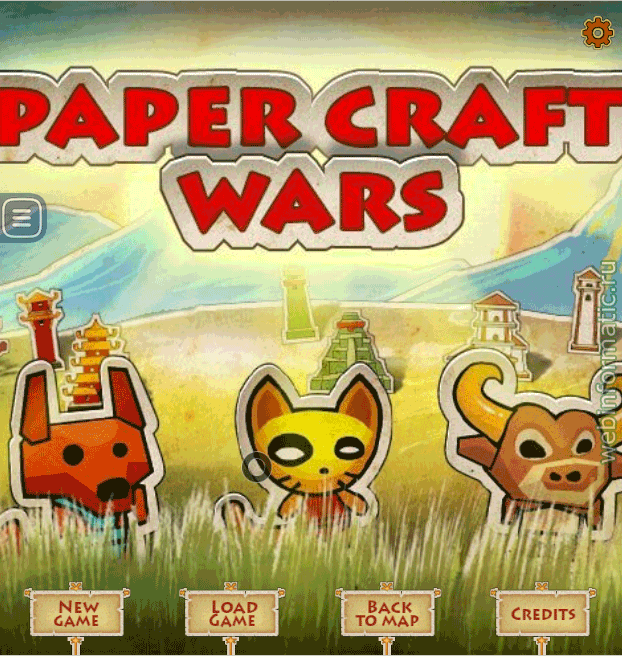 Paper Craft Wars | rts play online играть онлайн