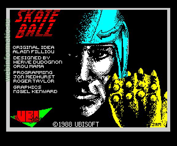 Skateball | ZX Spectrum | arcade game | Ubi Soft Ltd, 1988 play online играть онлайн