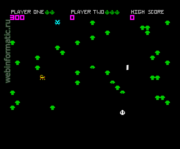 Spectipede | ZX Spectrum | arcade game | , 1983 play online играть онлайн