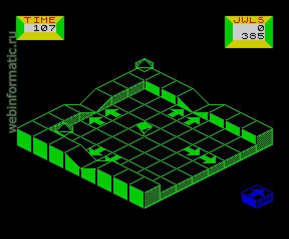 Spindizzy | ZX Spectrum | arcade game | Electric Dreams Software, 1986 play online играть онлайн